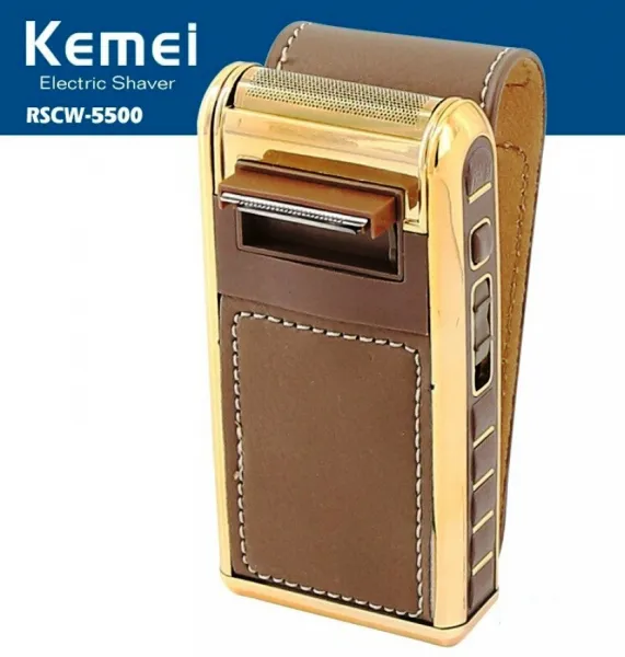 Шейвър KEMEI RSCW-5500 комплект мъжка професионална ел.самобръсначка SHAVER MЕN + приставки и огледало | IGUANA.BG 1