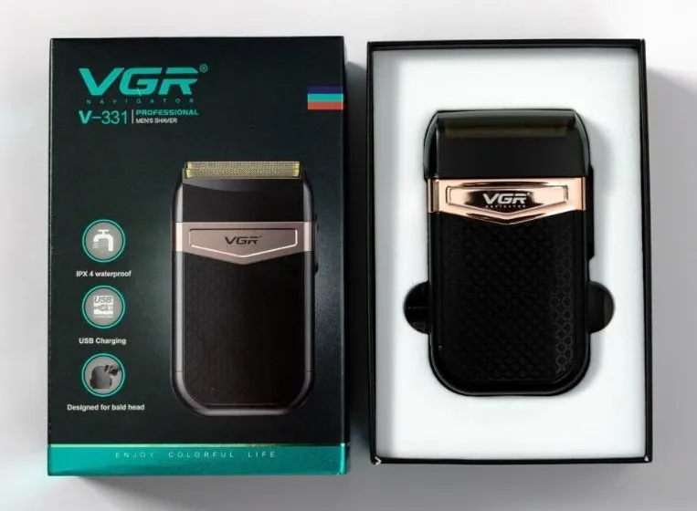Шейвър Shaver VOYAGER VGR-331, Професионална ел. самобръсначка, Двустранна, Безжична, USB зареждане | IGUANA.BG 7