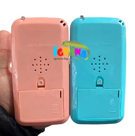Обучаващ детски смартфон на БЪЛГАРСКИ ЕЗИК с герои, 7D ефект, два цвята | IGUANA.BG 8