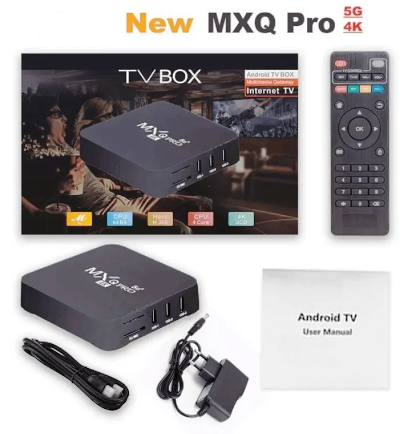 Смарт Android TV Box MXQ Pro 5G 4К, Android 11.1, Dual WiFi, 8GB RAM, 128GB + 512GB ROM, ТВ бокс 2