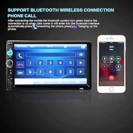 Мултимедия MP5 плейър 7010B Bluetooth V2.0 Автомобилен аудио + КАМЕРА ЗА ПАРКИРАНЕ  2