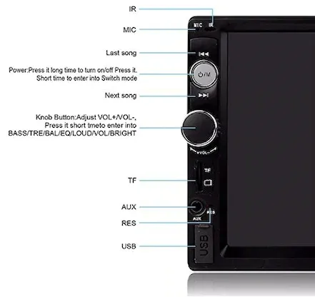 Мултимедия MP5 плейър 7010B Bluetooth V2.0 Автомобилен аудио + КАМЕРА ЗА ПАРКИРАНЕ  10