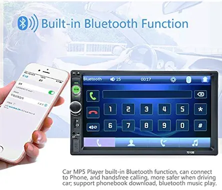 Мултимедия MP5 плейър 7010B Bluetooth V2.0 Автомобилен аудио + КАМЕРА ЗА ПАРКИРАНЕ  15