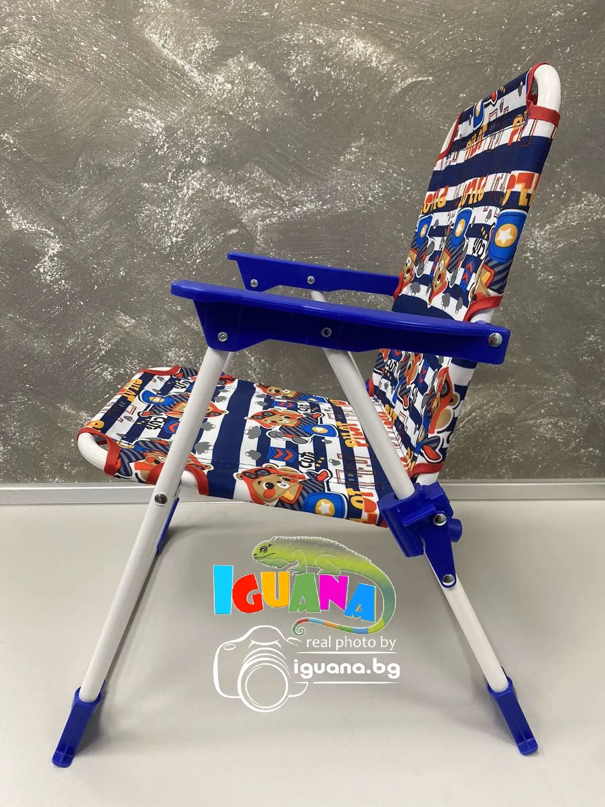Детско сгъваемо столче с подлакътници, до 35кг, две разцветки | IGUANA.BG 11