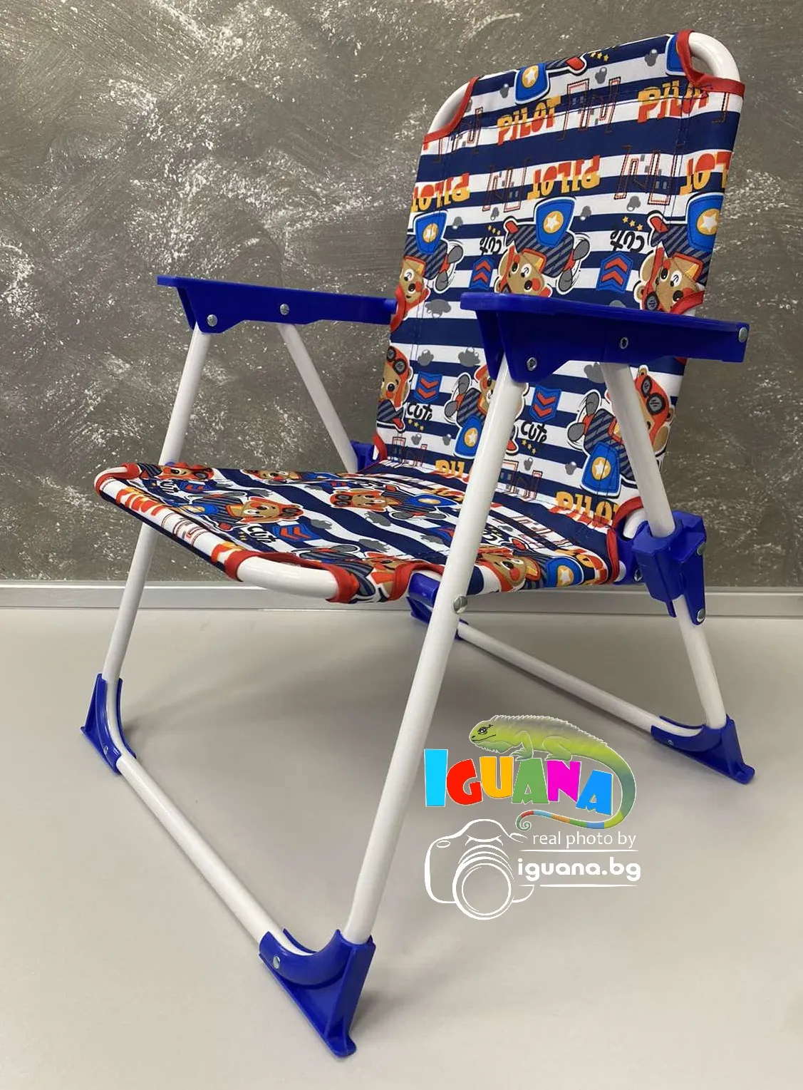 Детско сгъваемо столче с подлакътници, до 35кг, две разцветки | IGUANA.BG 12