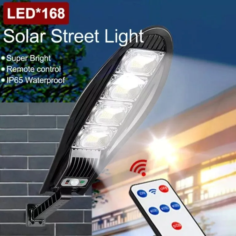 Соларна LED лампа, със стойкa и дистанционно, DRAGON, 1200W 2