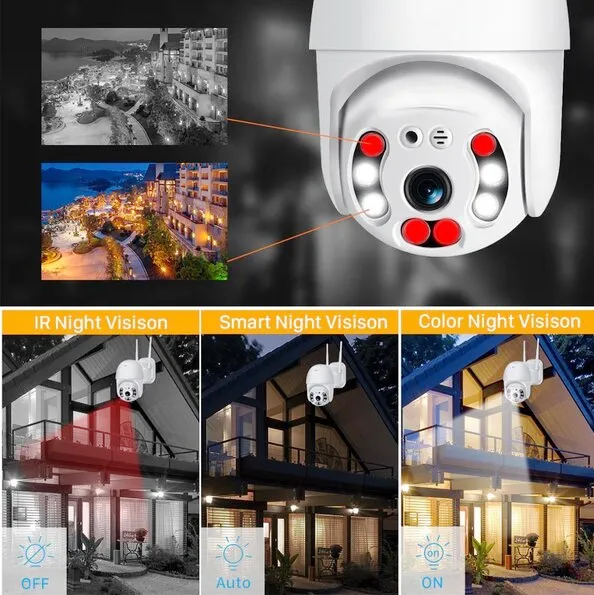 СМАРТ WiFi камера, цветно нощно виждане, водосустойчива, FULL HD 1080P + АУДИО  13