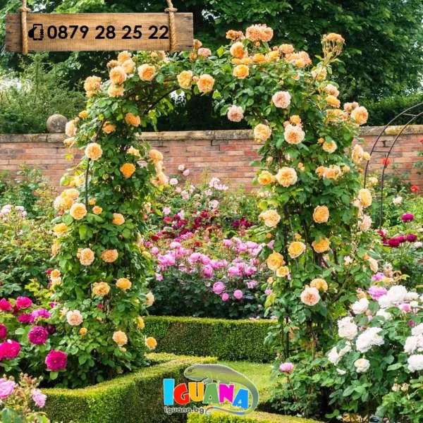 Арка за рози и увивни растения, 140х38х240см | IGUANA.BG 1