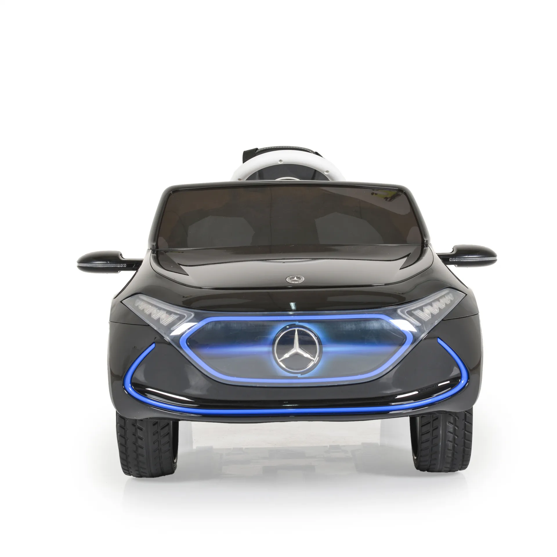 Акумулаторна кола Mercedes Benz EQA, Черен металик, 12V, с меки гуми, отварящи се врати | Iguana.bg 3