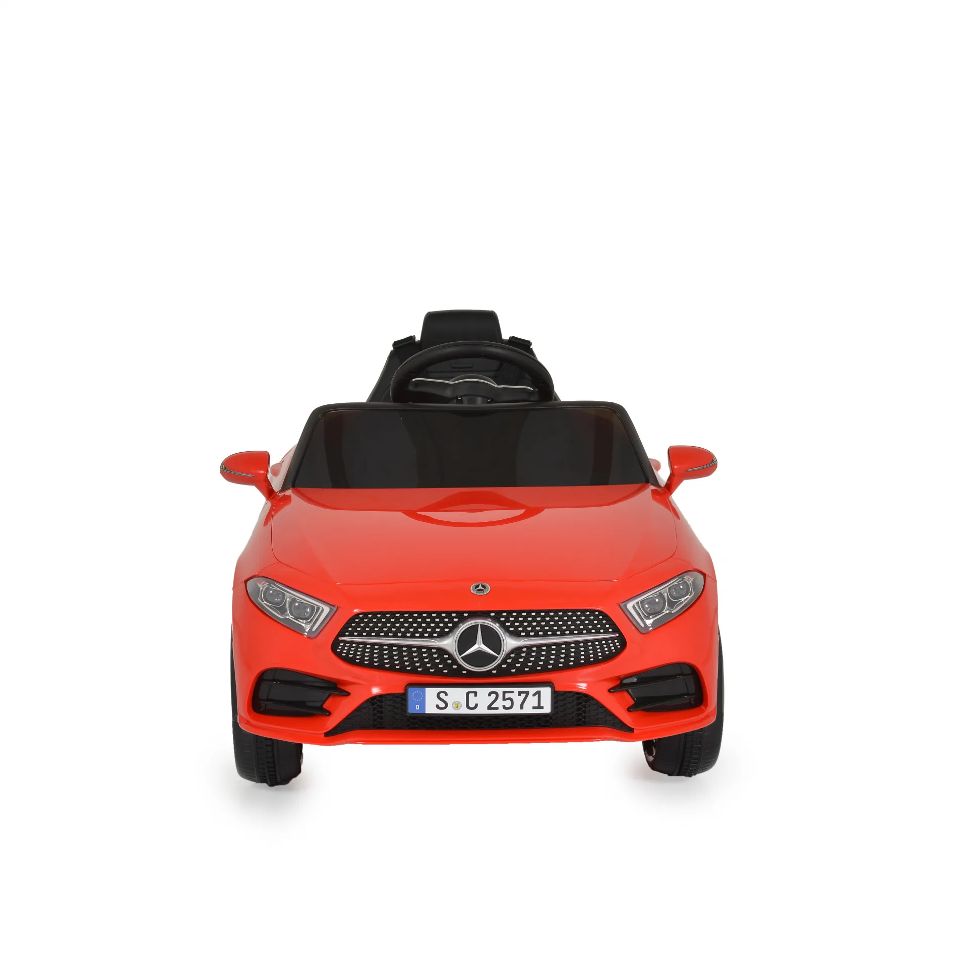 Акумулаторна кола Mercedes Benz CLS 350 Червена, 12V, предни и задни светлини, отварящи се врати | Iguana.bg 2