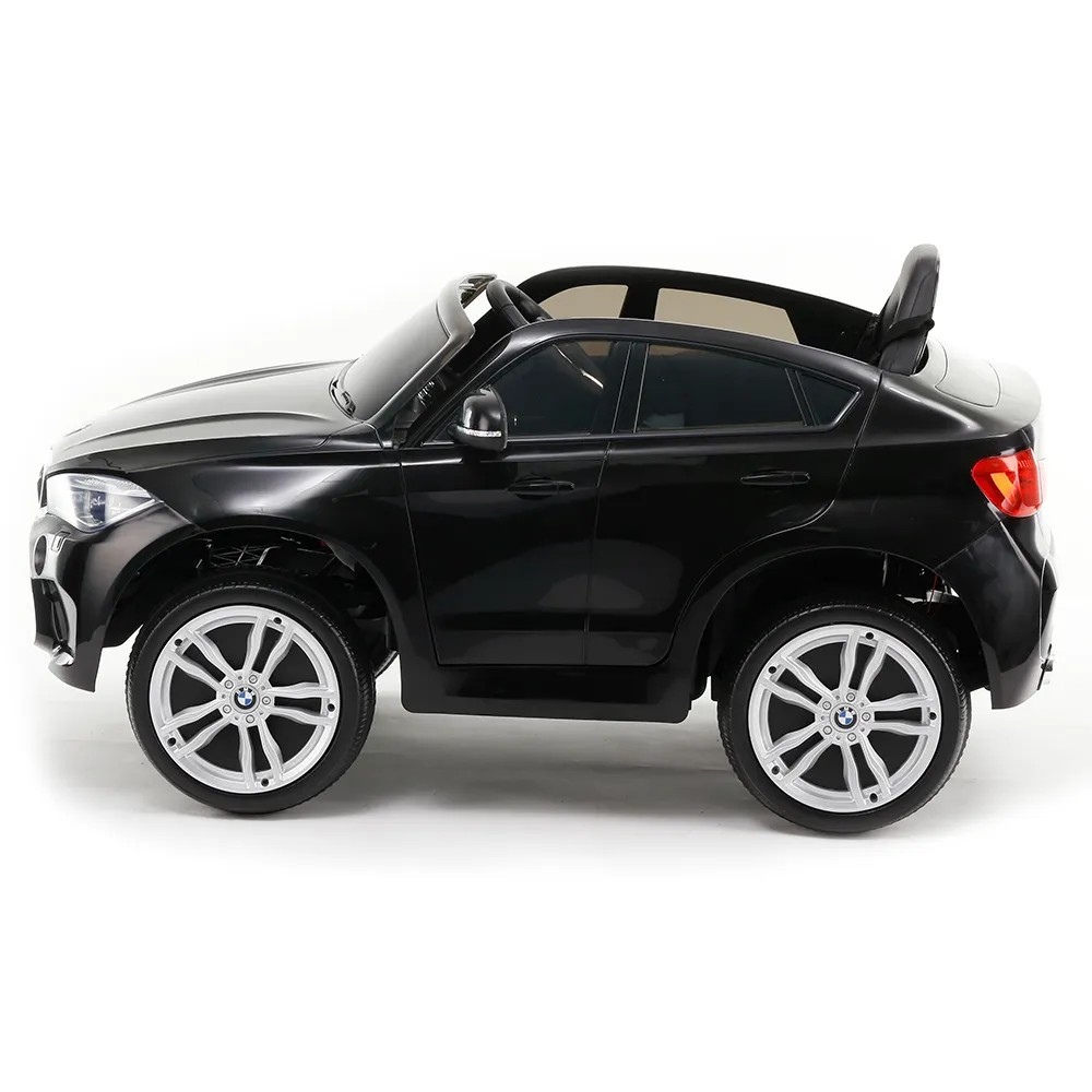 Акумулаторен джип BMW X6M Черен, 12V с меки гуми, кожена седалка и отварящи се врати | Iguana.bg 3