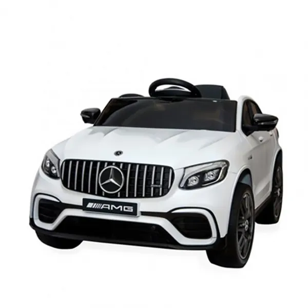 Акумулаторен джип Mercedes GLC 63S AMG Бял, 12V с меки гуми и отварящи се врати | Iguana.bg 1
