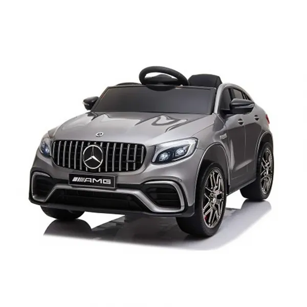 Акумулаторен джип Mercedes GLC 63S AMG Сив Металик, 12V с меки гуми и отварящи се врати | Iguana.bg 1