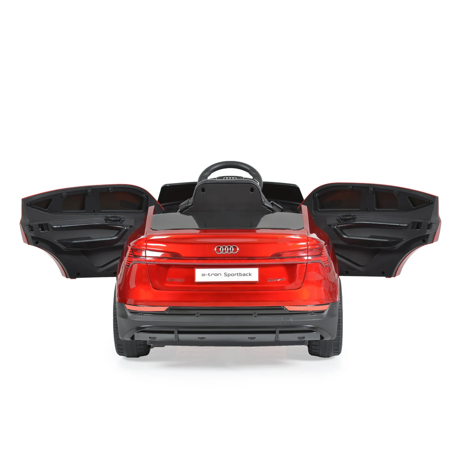 Акумулаторен джип Audi Sportback 4x4 12V Червен с меки гуми и отварящи се врати | Iguana.bg 7