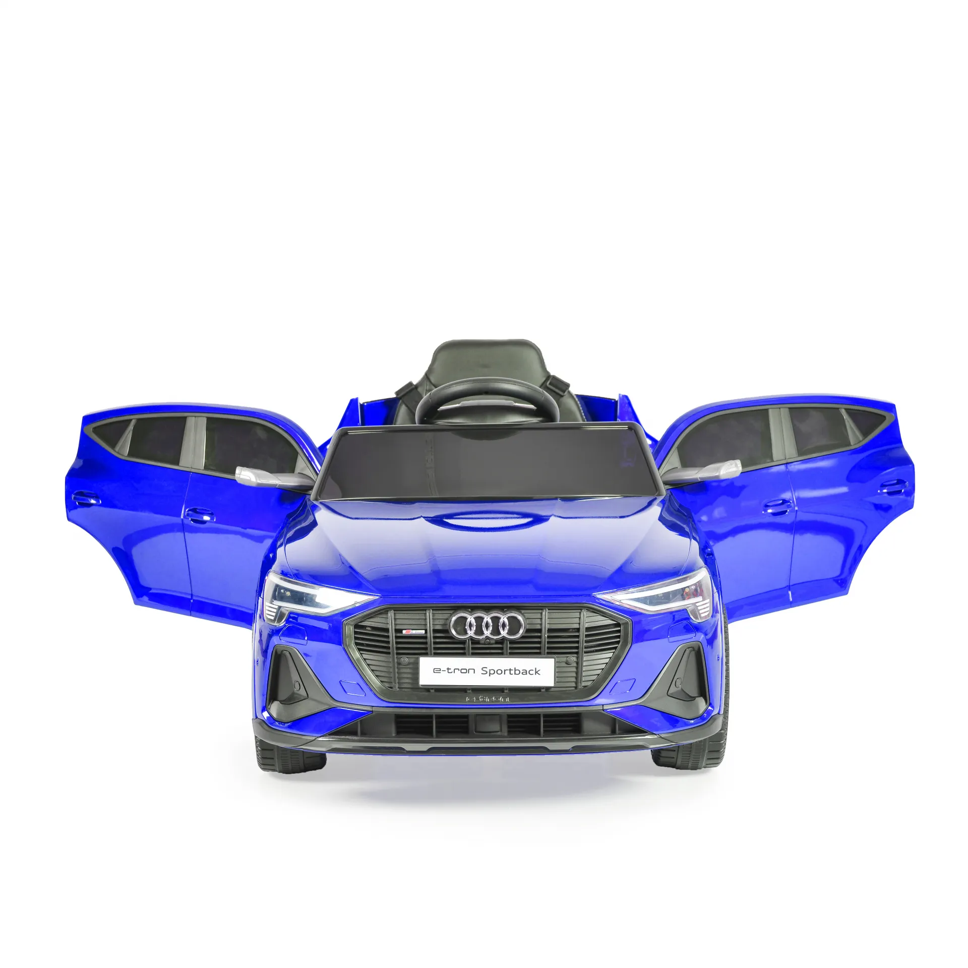 Акумулаторен джип Audi Sportback 4x4 12V Син с меки гуми и отварящи се врати | Iguana.bg 3
