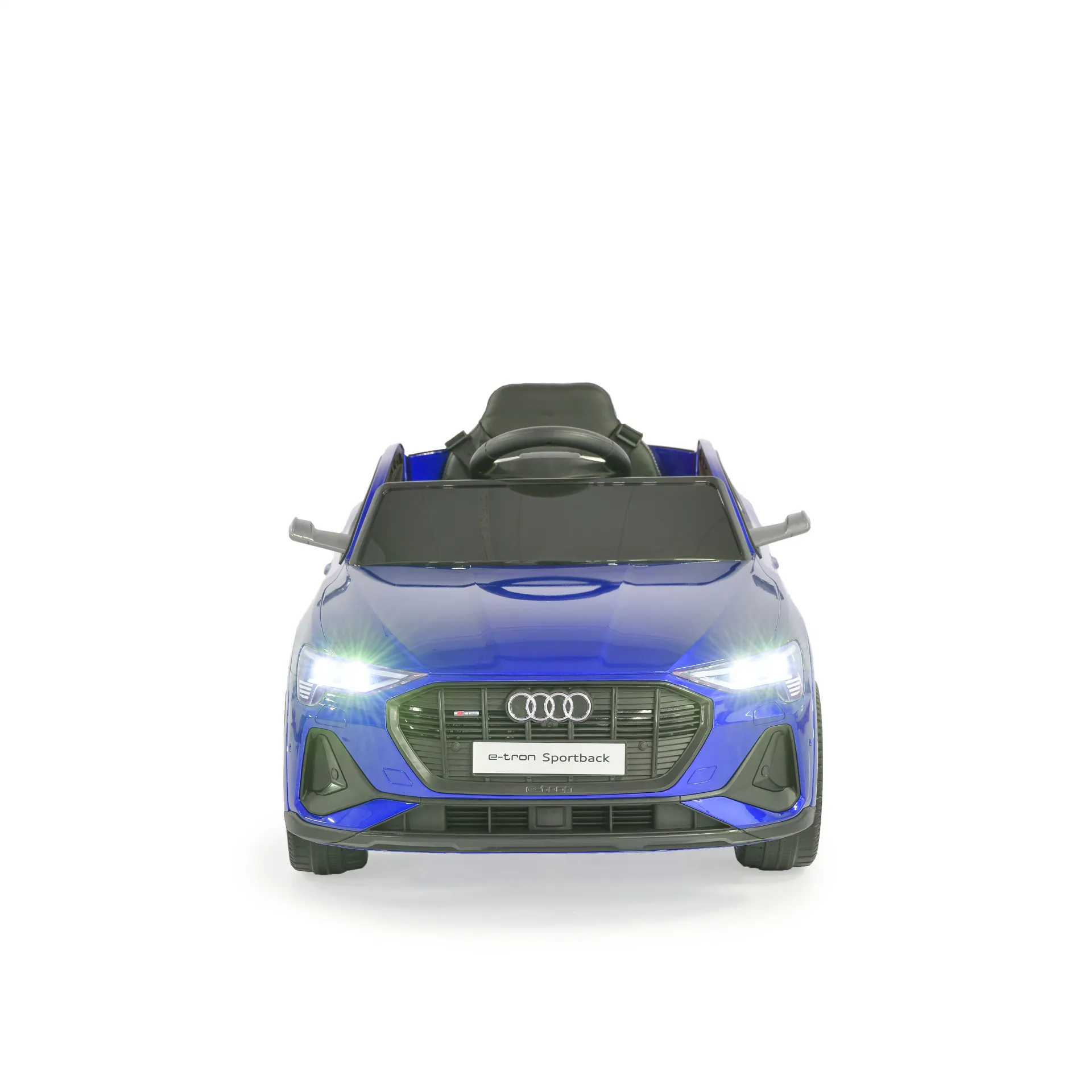 Акумулаторен джип Audi Sportback 4x4 12V Син с меки гуми и отварящи се врати | Iguana.bg 4