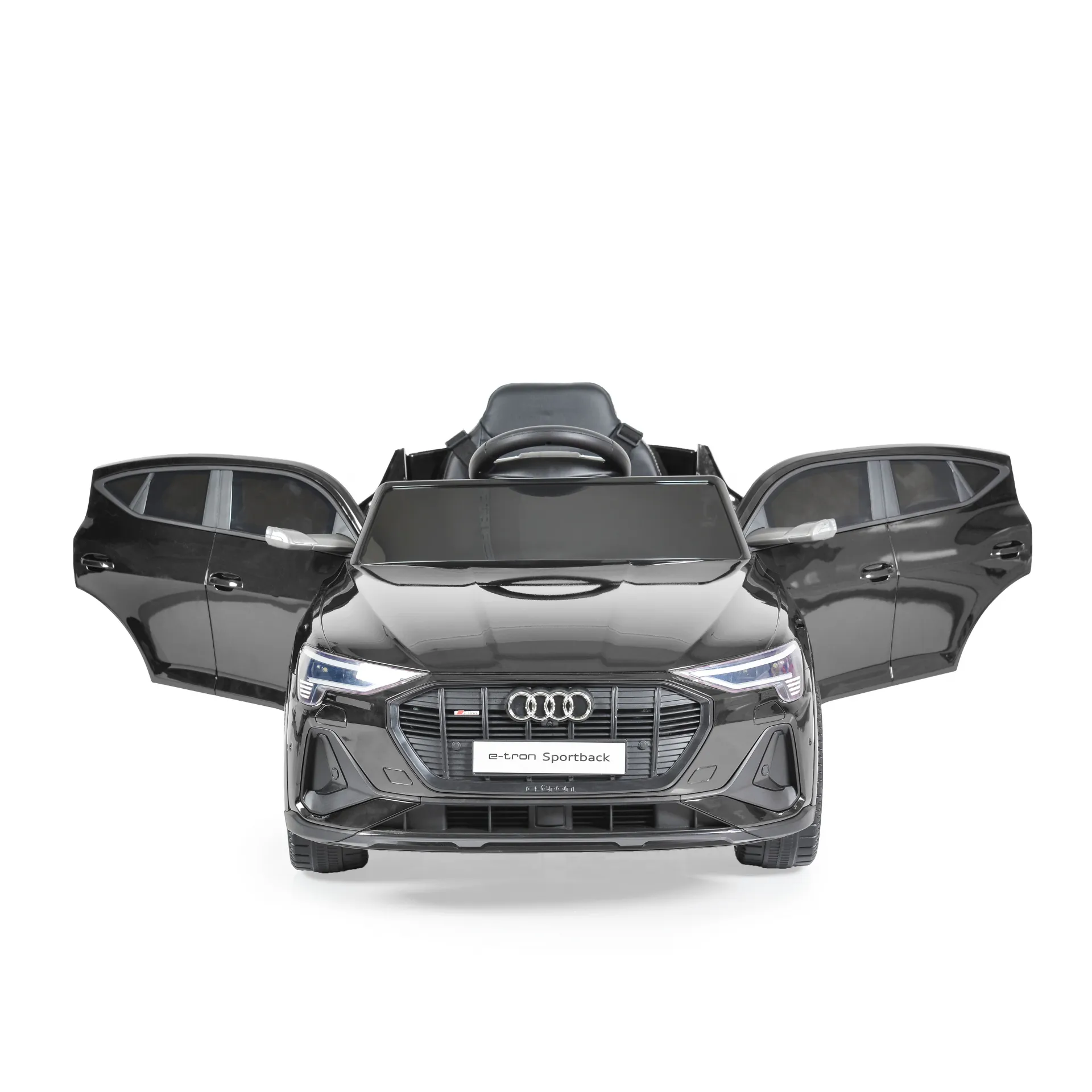 Акумулаторен джип Audi Sportback 4x4 12V Черен с меки гуми и отварящи се врати | Iguana.bg 3