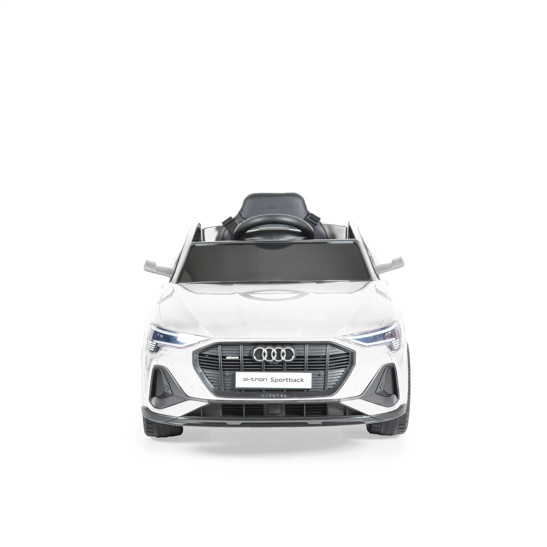 Акумулаторен джип Audi Sportback 4x4 12V Бял с меки гуми и отварящи се врати | Iguana.bg 2
