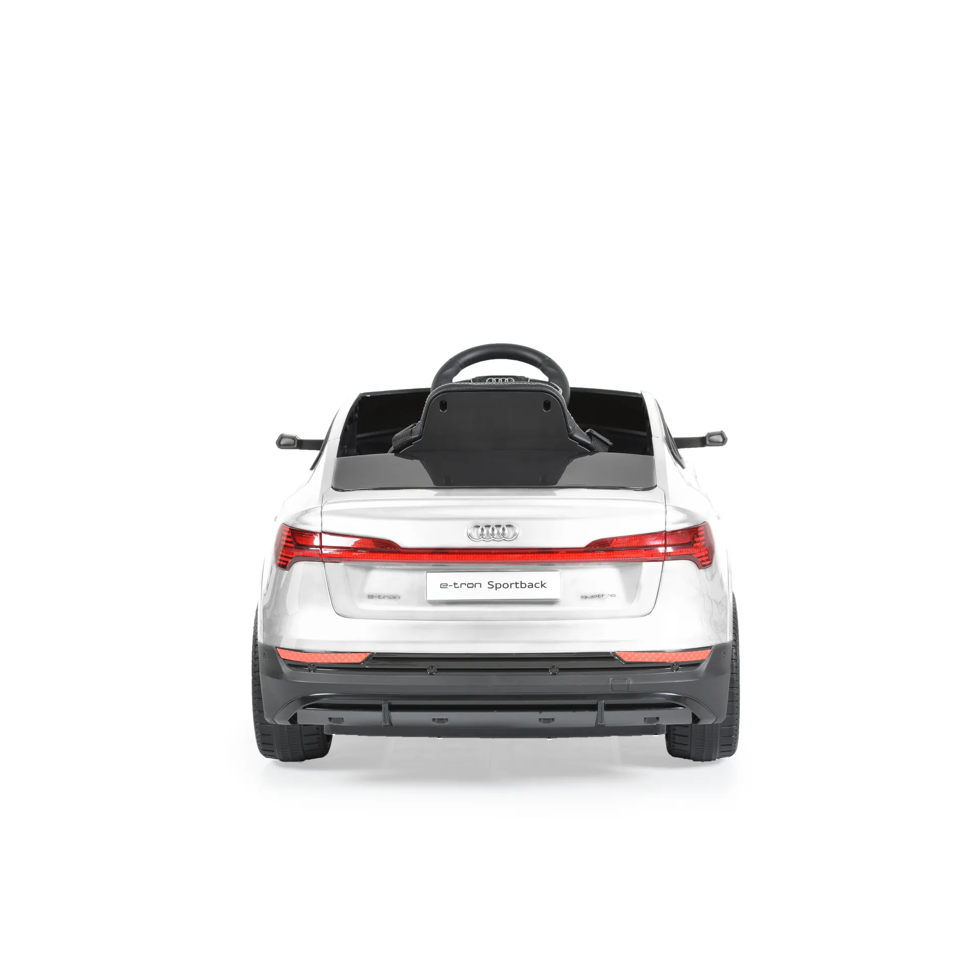 Акумулаторен джип Audi Sportback 4x4 12V Бял с меки гуми и отварящи се врати | Iguana.bg 5