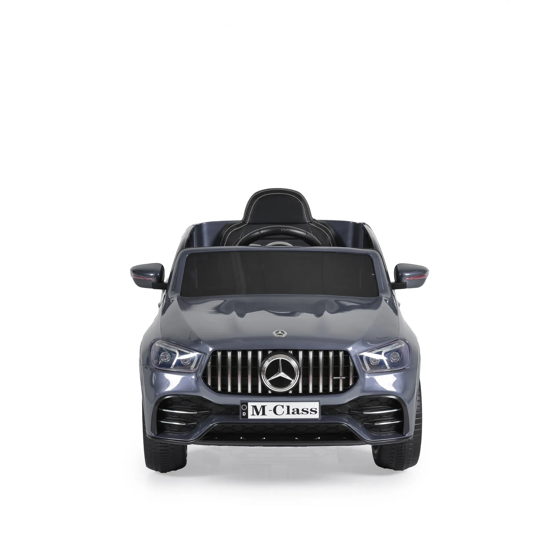 Акумулаторен джип Mercedes M Class Сребрист, 12V с меки гуми и кожена седалка | Iguana.bg 2