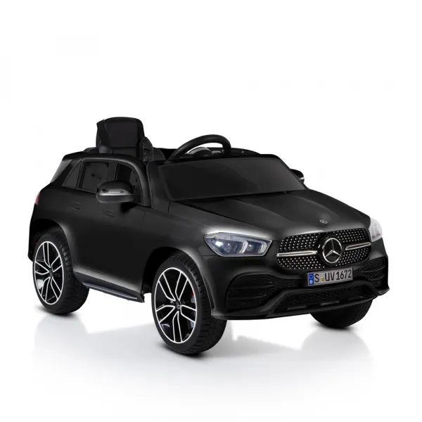 Акумулаторен джип Mercedes GLE450 Черен, 12V с меки гуми и кожена седалка | Iguana.bg 1