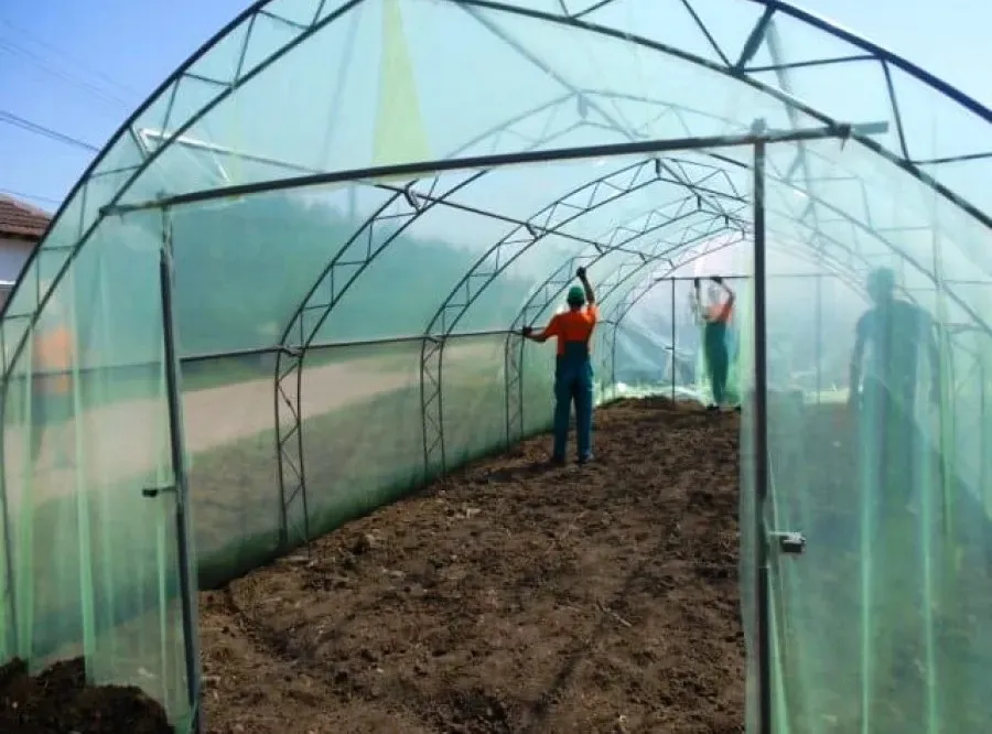 Найлон 120 микрона с UV защита Зеленикав Ширина 7 метра полиетилен за покриване на оранжерии, парници, сушилни професионално земеделие от IGUANA.BG 4