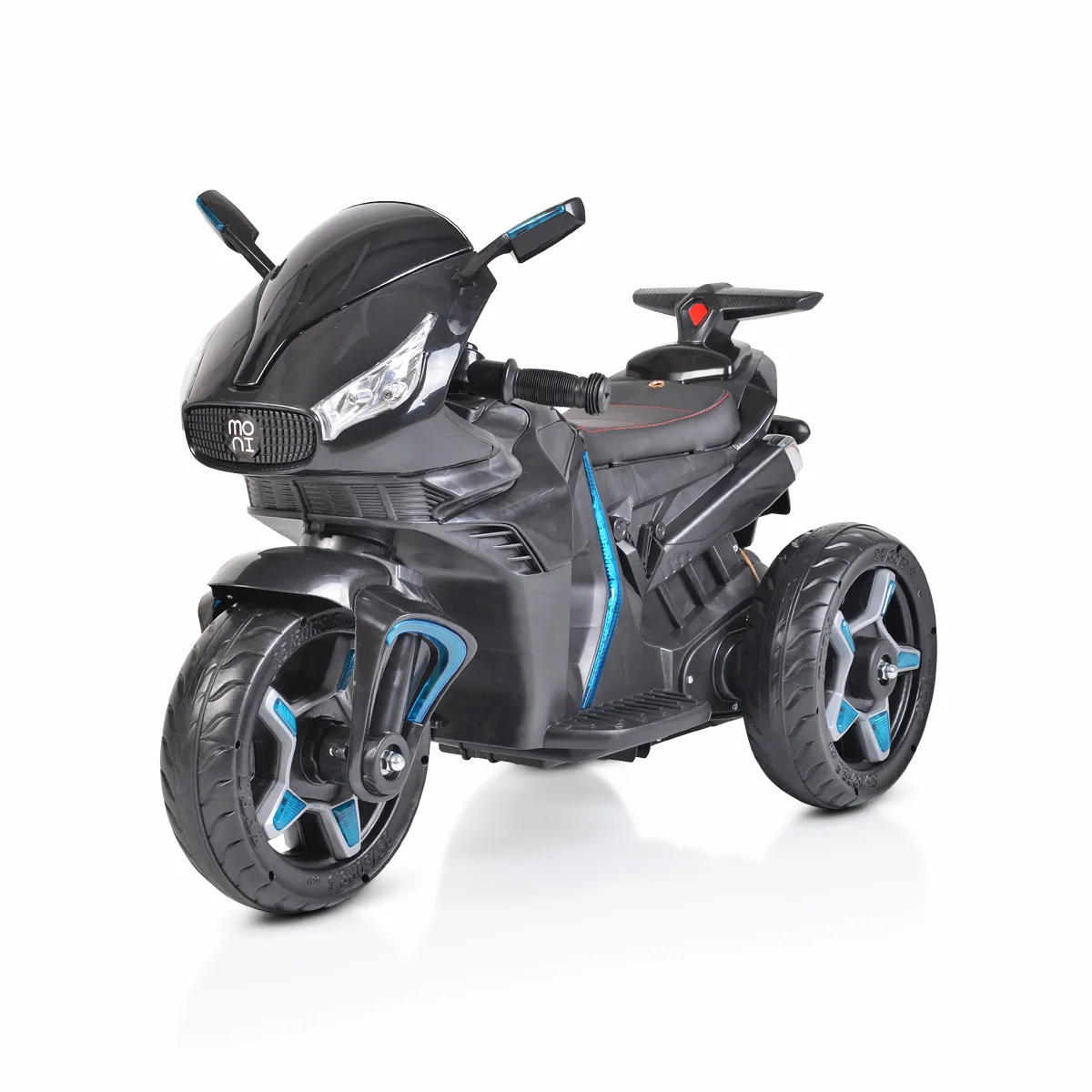 Акумулаторен мотор Shadow Черен с три гуми и кожена седалка | Iguana.bg 1
