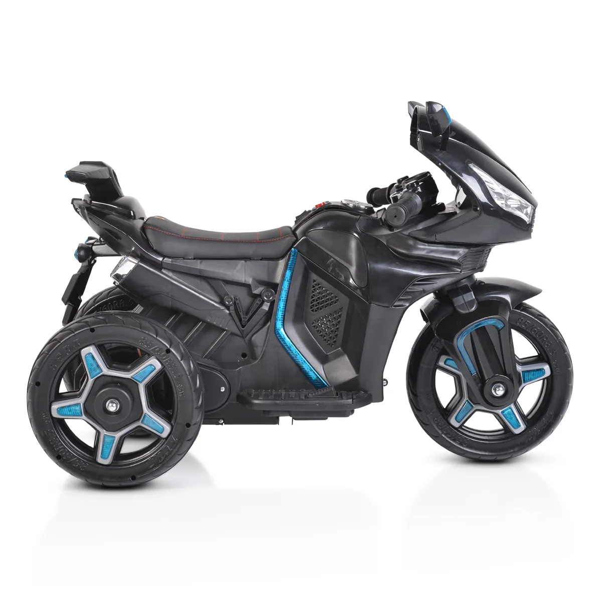 Акумулаторен мотор Shadow Черен с три гуми и кожена седалка | Iguana.bg 2