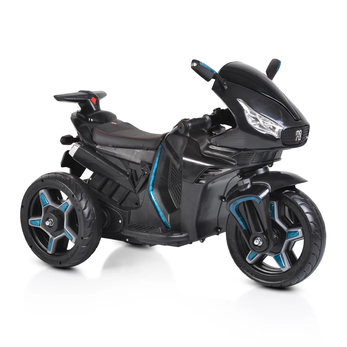 Акумулаторен мотор Shadow Черен с три гуми и кожена седалка | Iguana.bg 3