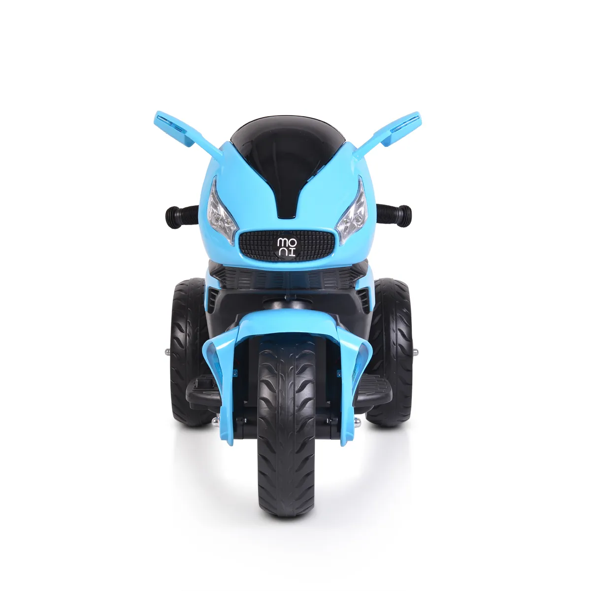 Акумулаторен мотор Shadow Светло син с три гуми и кожена седалка | Iguana.bg 4