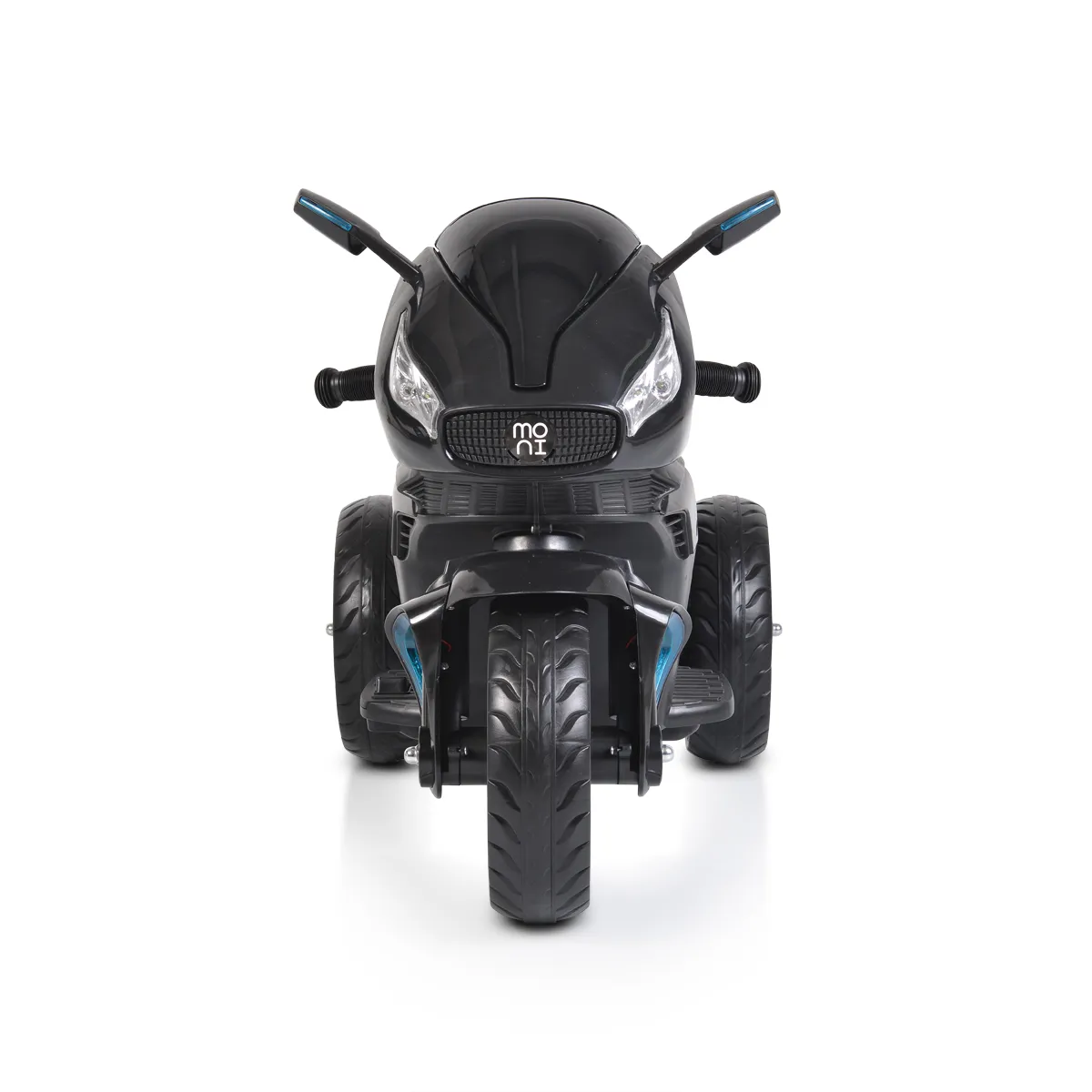 Акумулаторен мотор Shadow Сив металик с три гуми и кожена седалка | Iguana.bg 4