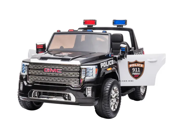 Акумулаторен джип GMC Police Licensed 12V, с кожена седалка и отварящи се врати | Iguana.bg 1