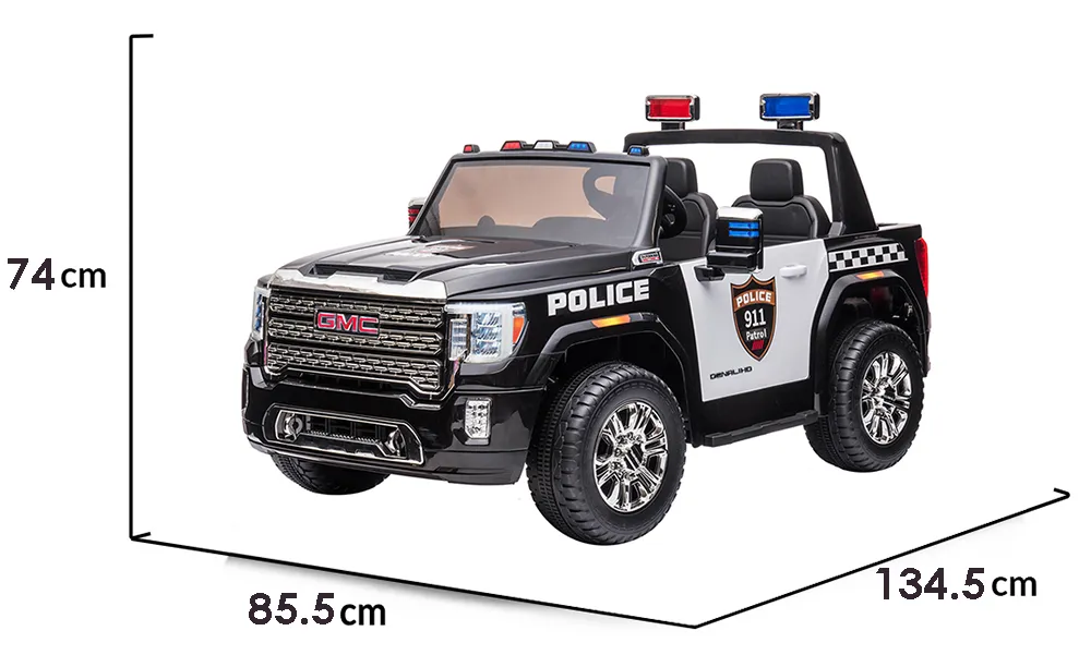 Акумулаторен джип GMC Police Licensed 12V, с кожена седалка и отварящи се врати | Iguana.bg 7