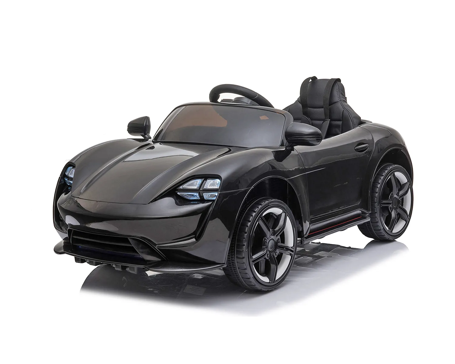 Акумулаторна кола Crossover Черна 12V, aмортисьори, предни и задни светлини | Iguana.bg 1