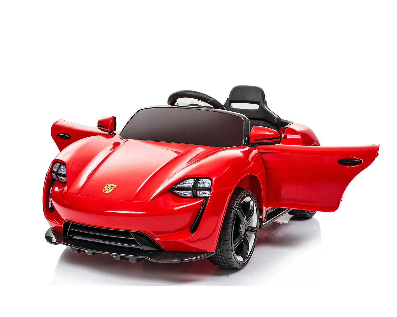 Акумулаторна кола Crossover Червена 12V, aмортисьори, предни и задни светлини | Iguana.bg 2
