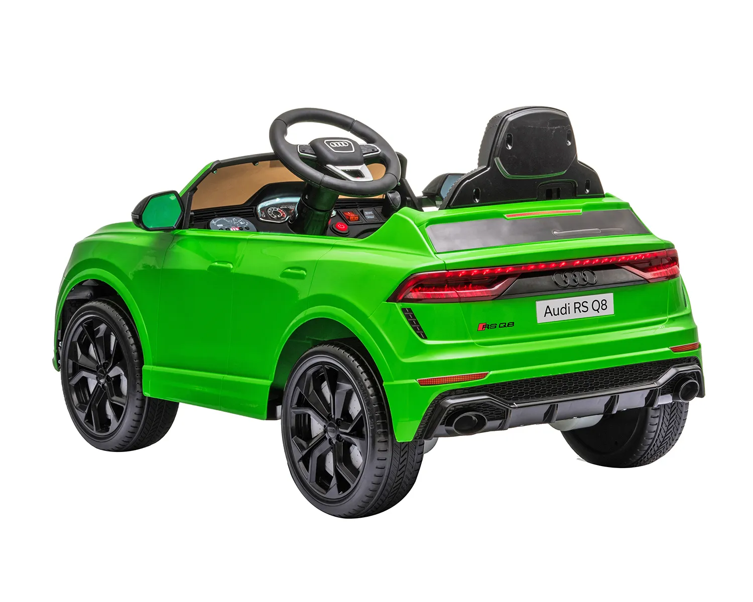 Акумулаторен джип Audi RS Q8 12V Лицензиран, Зелен металик и кожена седалка | Iguana.bg 3