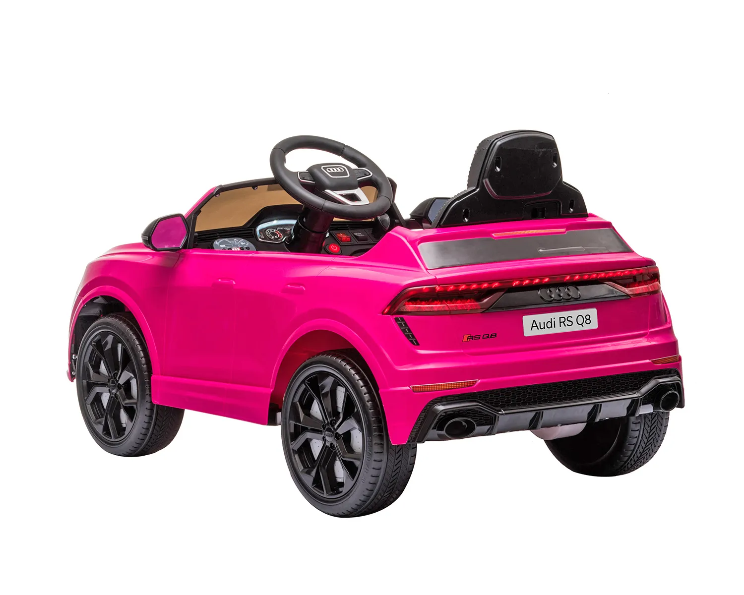 Акумулаторен джип Audi RS Q8 12V Лицензиран, Розов металик и кожена седалка | Iguana.bg 3
