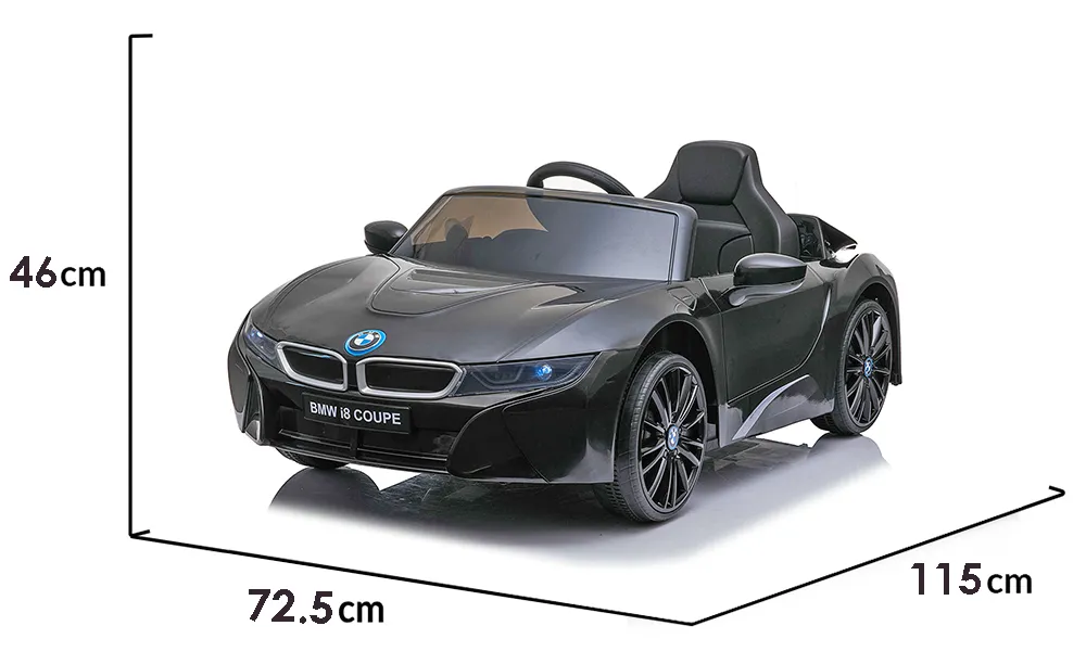 Лицензирана Акумулаторна кола  BMW i8 COUPE Черна, 12V с отварящи се врати и предни и задни светлини | Iguana.bg 5