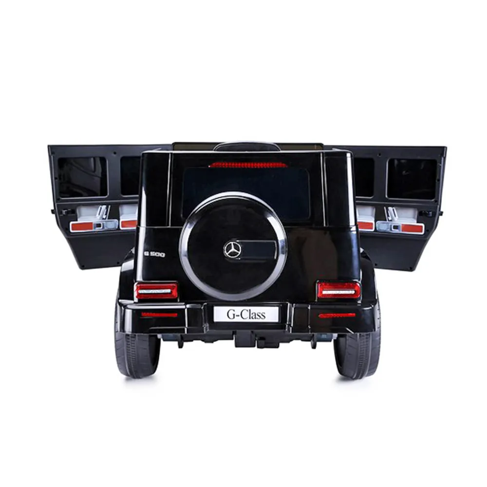 Лицензиран Акумулаторен джип Mercedes Benz G500 Черен металик, 12V с кожена седалка | Iguana.bg 4