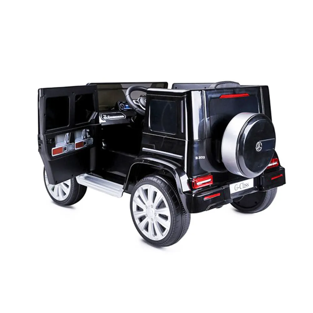 Лицензиран Акумулаторен джип Mercedes Benz G500 Черен металик, 12V с кожена седалка | Iguana.bg 5