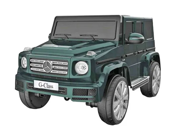Лицензиран Акумулаторен джип Mercedes Benz G500 Тъмно зелен  металик, 12V с кожена седалка | Iguana.bg 1