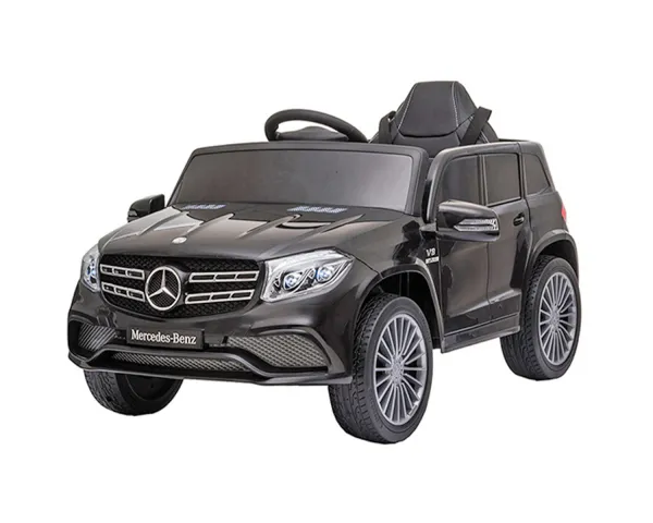 Лицензиран Акумулаторен джип Mercedes Benz GL63 Черен металик, 12V с три скорости и кожена седалка | Iguana.bg 1