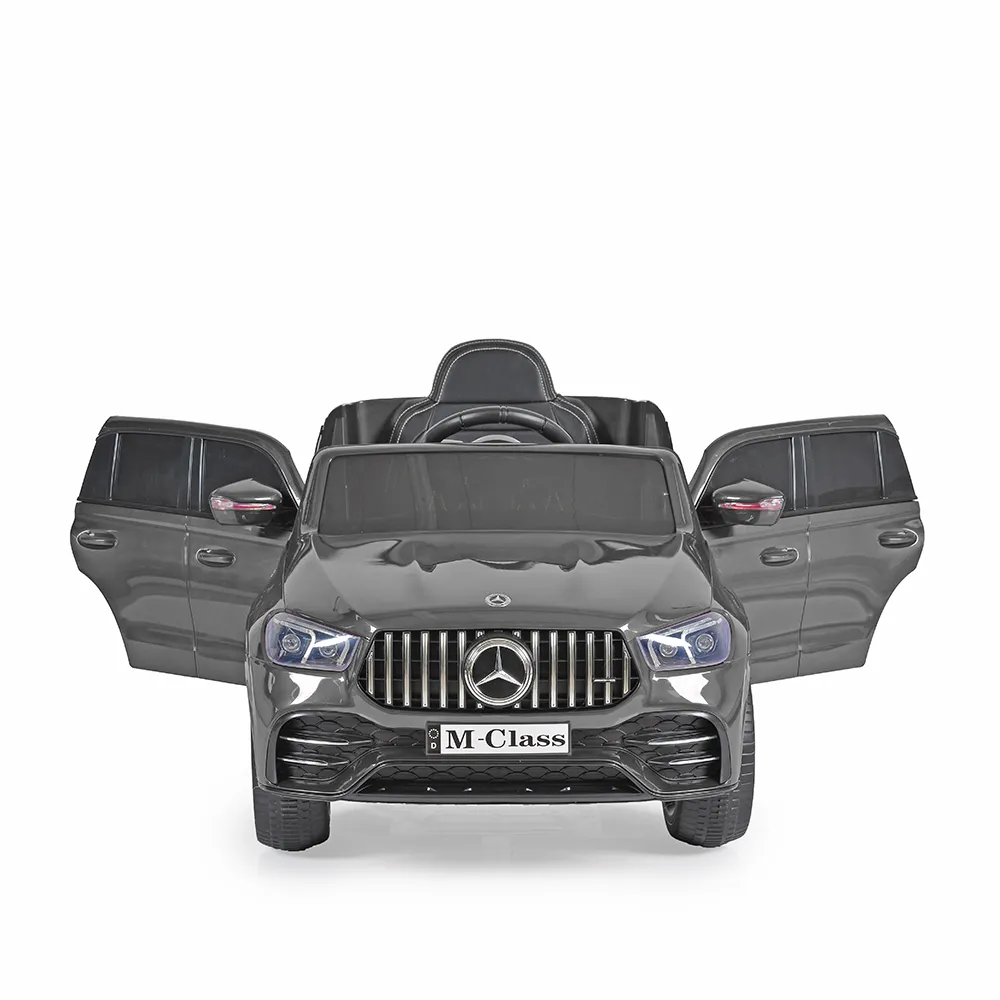 Лицензирана Акумулаторна кола Mercedes Benz M-Class Черен металик, 12V с LED светлини | Iguana.bg 2