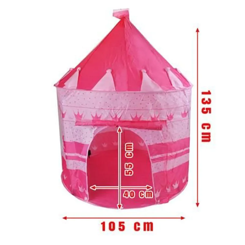 Детска Розова Палатка тип Замък 105 x 135 см 5