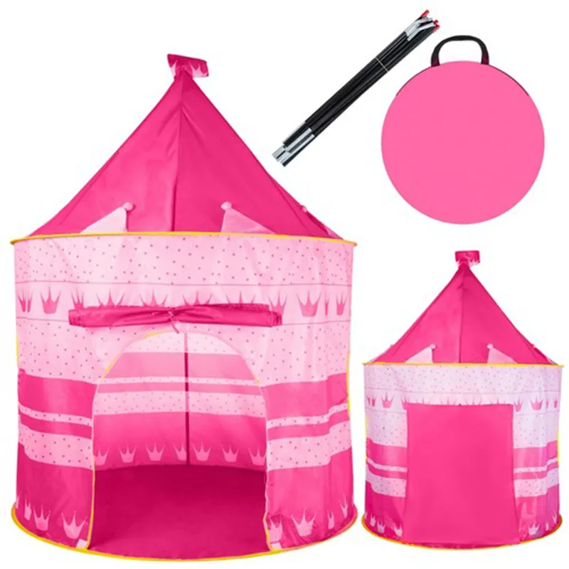 Детска Розова Палатка тип Замък 105 x 135 см 15
