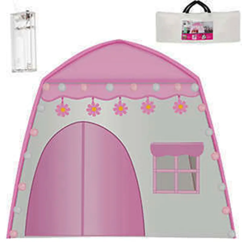 Детска палатка тип Къща с LED лампички топки 130 x 90 x126см 5
