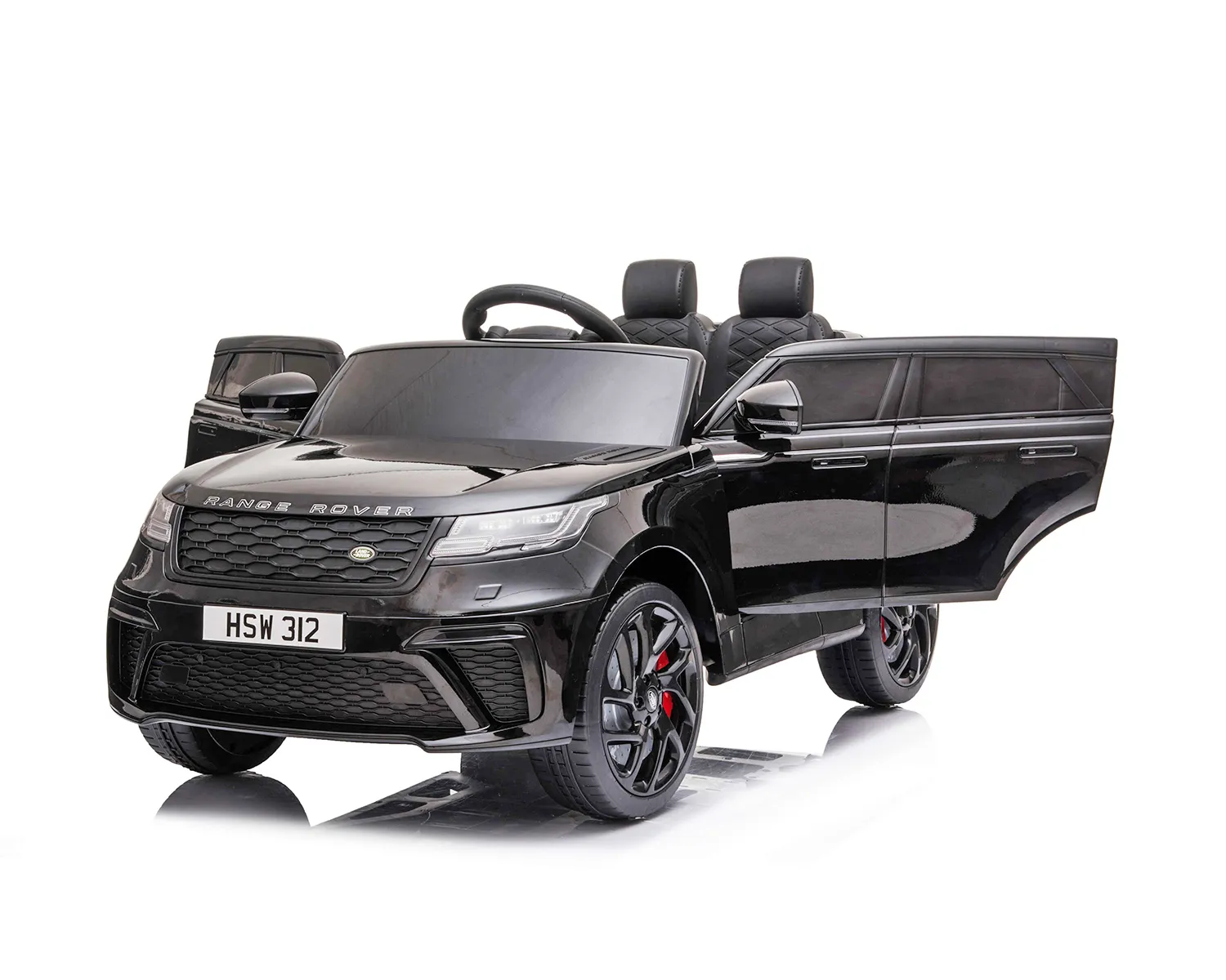 Лицензиран Акумулаторен джип Range Rover Velar 12V, Черен с отварящи се врати и LED светлини | Iguana.bg 4