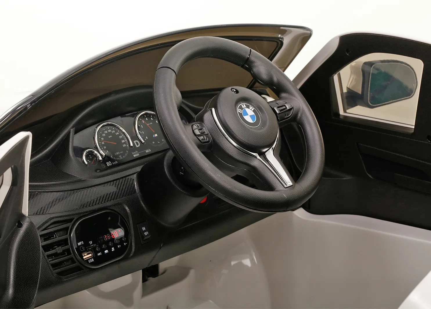 Лицензиран, Акумулаторен джип BMW X6M Черен, 12V с Предни и задни светлини | Iguana.bg 6