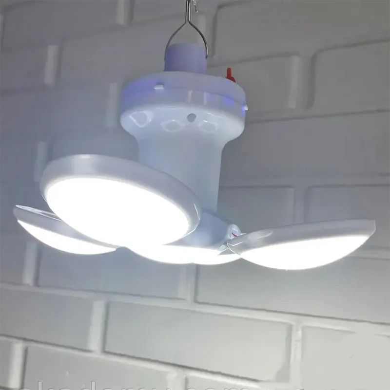 Соларна LED лампа за аварийно осветление, къмпинг, риболов или двора, двойна Li-ion батерия | Iguana.bg 7