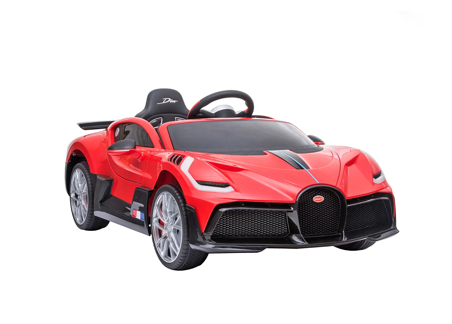 Лицензирана Акумулаторна кола Bugatti Divo 12V, Червена, отварящи се врати и скорости | Iguana.bg 3